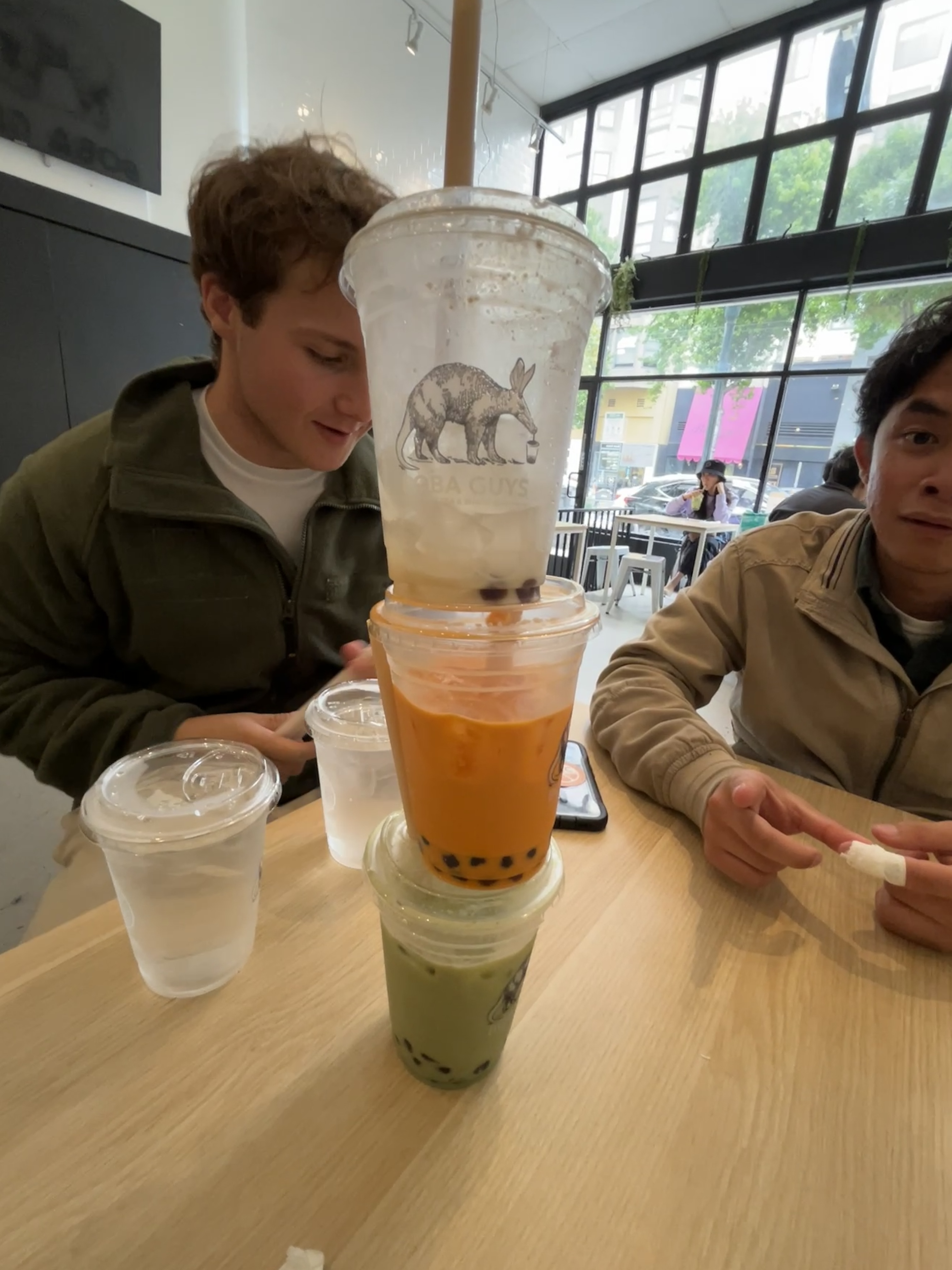 me misha & ori getting boba